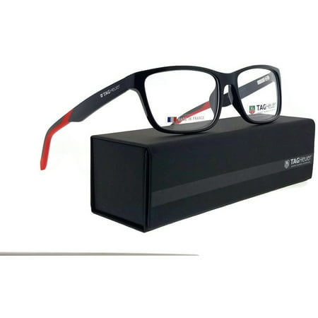 Tag Heuer B-Urban-0553-006-57 Rectangle Unisex Black Frame Clear Lens Eyeglasses