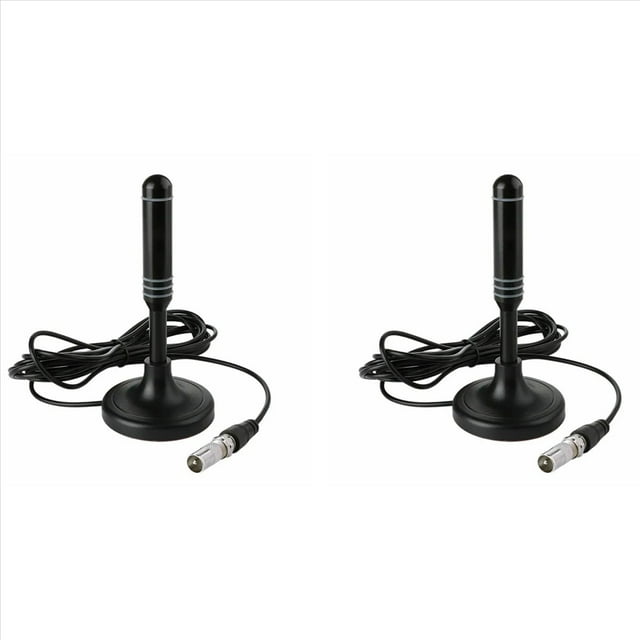 2X Antena de TV HDTV-T Antena de TV Digital de Alta Ganancia para Recepción de Señal de TV Inteligente en Interiores y Exteriores B
