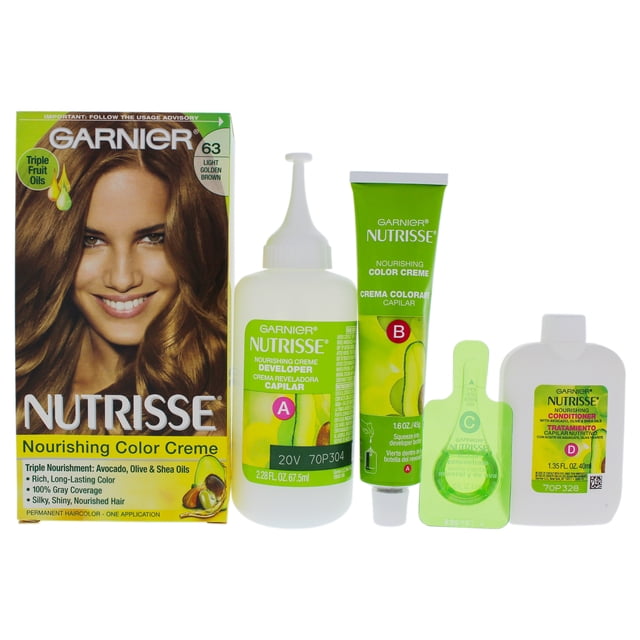 Color de pelo Garnier Garnier Nutrisse Nourishing Color Creme #63 Light Golden Brown Color de pelo Unisex 1Application