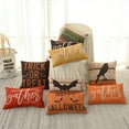 thumbnail image 2 of TRENDIN Gather Together Pillow Cover 12x20 inch Wood Grain Orange Rectangle Throw Pillowcase Home Chair Office Autumn Decorations Linen Cushion Cover for Sofa Couch PL713TR, 2 of 7