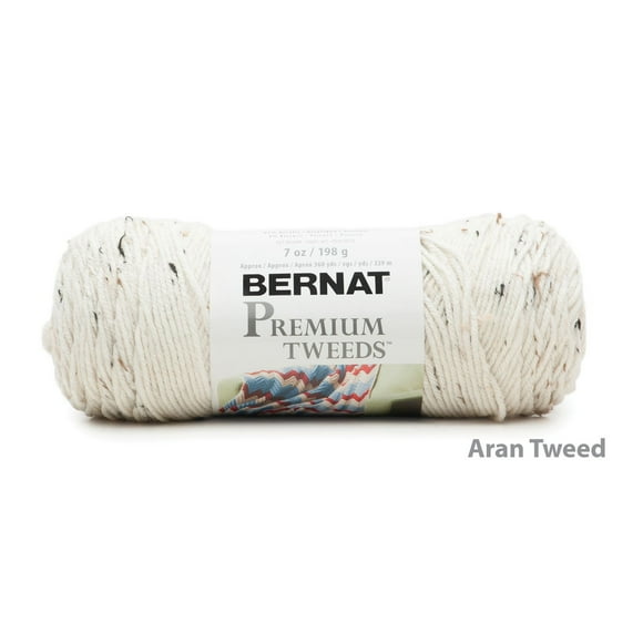 Bernat® Premium Tweeds™ Yarn, Blended Fiber #4 Medium, 7oz/198g, 360 Yards