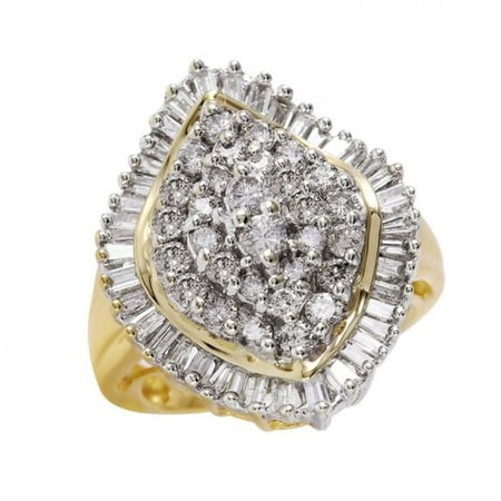 Foreli 2.2CTW Diamond 14K Yellow Gold Ring