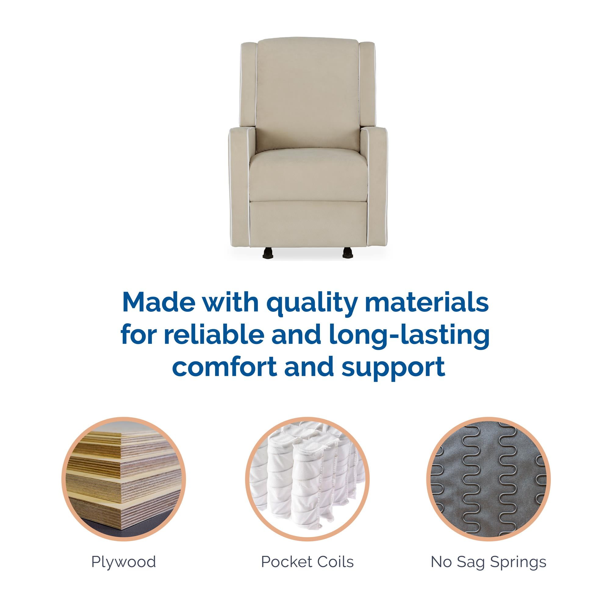 Baby Relax Robyn Nursery Glider Recliner Chair