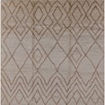 thumbnail image 1 of Ahgly Company Indoor Square Mid-Century Modern Dark Almond Brown Solid Area Rugs, 4' Square, 1 of 6