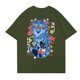 thumbnail image 3 of Pop cazadora para niña Boys Girls Fashion Round-Neck Group Panels T Shirt （Army Green）, 3 of 4