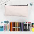 thumbnail image 4 of Blank Craft Bag Canvas Pen Pencil Case, Multipurpose Cotton Canvas Makeup Bag, 4 of 5