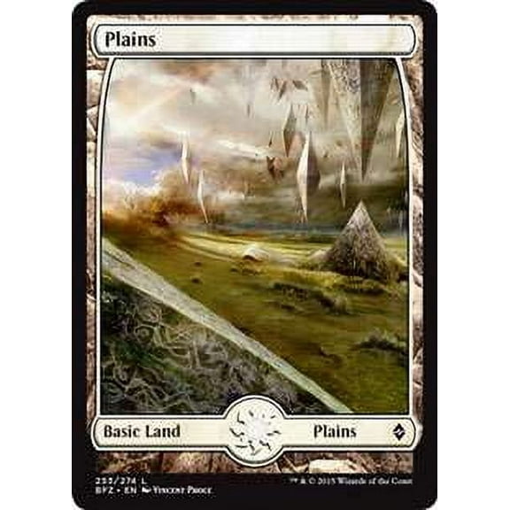 MtG Battle for Zendikar Land Plains (Full-Art, Foil) #253