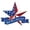 D001- Multicolor, variant on Yard decorations Outdoor, 4Th of July decor, Outdoor decorations, 18 in Cutout Star, Fence decorations Outdoor, Backyard decorations Outdoor, Patriotic Display, Red White Blue, 1