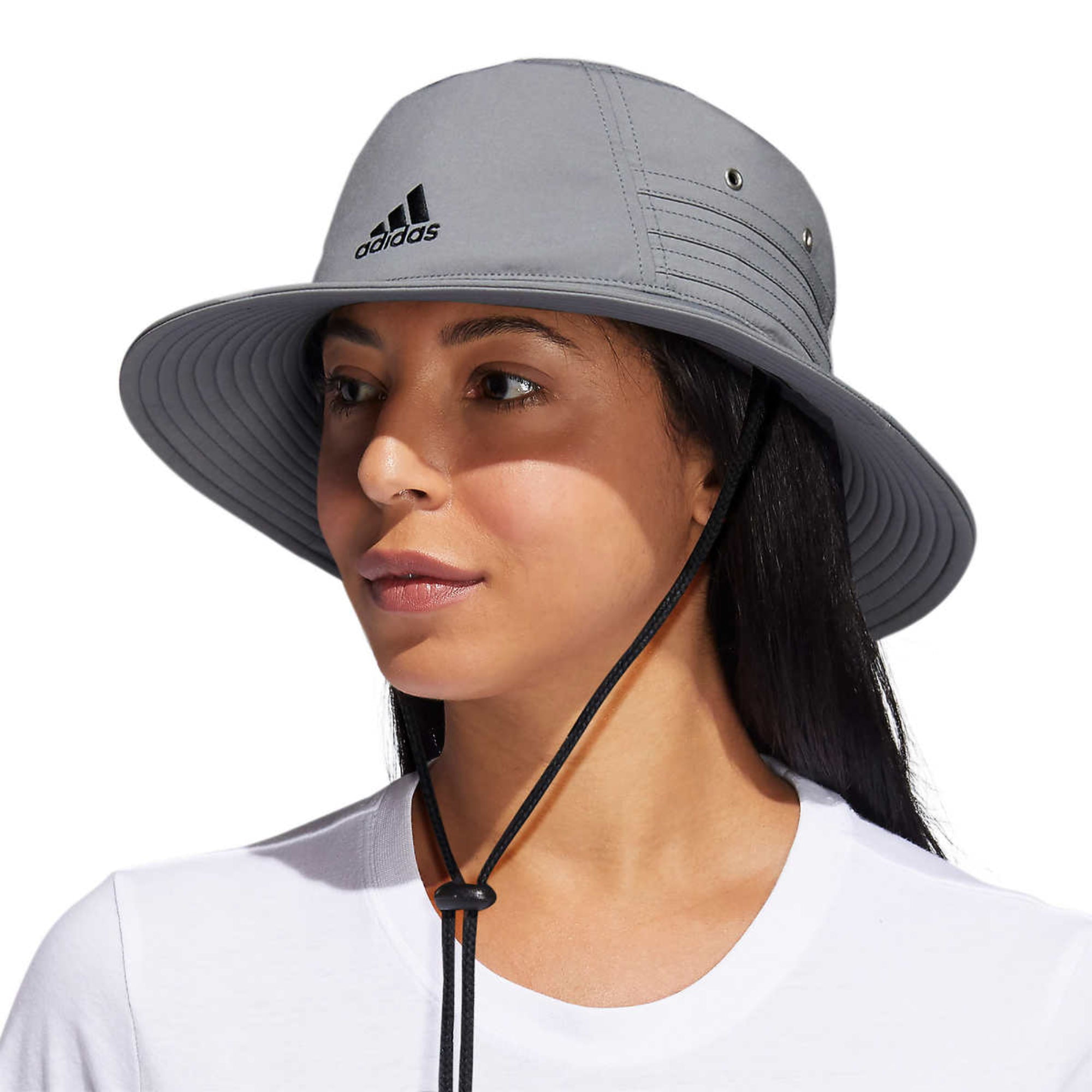 Marcar Imperio Segundo grado adidas Aeroready Bucket Hat UPF 50 Gray Polyester blend OS adj. Strap -  Walmart.com