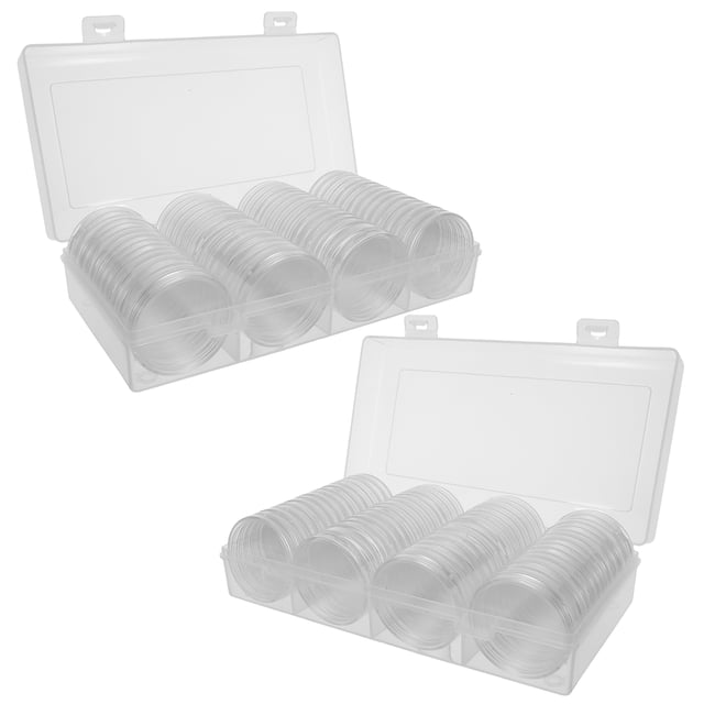 unbranded 1Jgo Plástico Transparente Para Monedas Con Protector Contra Polvo Y Humedad