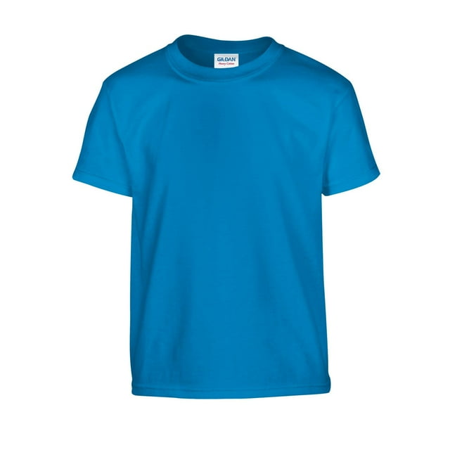 Gildan T-Shirt Lourd en Coton Uni pour Garçons/filles