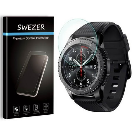 Samsung Gear S3 Frontier [SWEZER] Tempered Glass Screen Protector, Anti-Scratch, Anti-Bubble, Anti-Chip