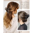 thumbnail image 4 of 4 Pack Cute Bow Claw Clip for Women, Nonslip Large Matte Strong Hold Bows Hair Clips for Thin and Thick Hair | Chic Hair Styling Accessories, 4 of 4