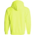 thumbnail image 2 of Adult Unisex Canada Flag Patch Neon Full-Zip Hoodie Sweatshirt, Safety Green, XL, 2 of 4