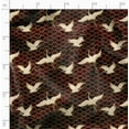 thumbnail image 2 of Soimoi Bird Print - Red, Viscose Rayon Fabric Material - 42 Inch Wide, 1 Yard, Unstitched Material For Dresses, Blouses, Skirts, Sleepwear, Kids Clothing, 2 of 6