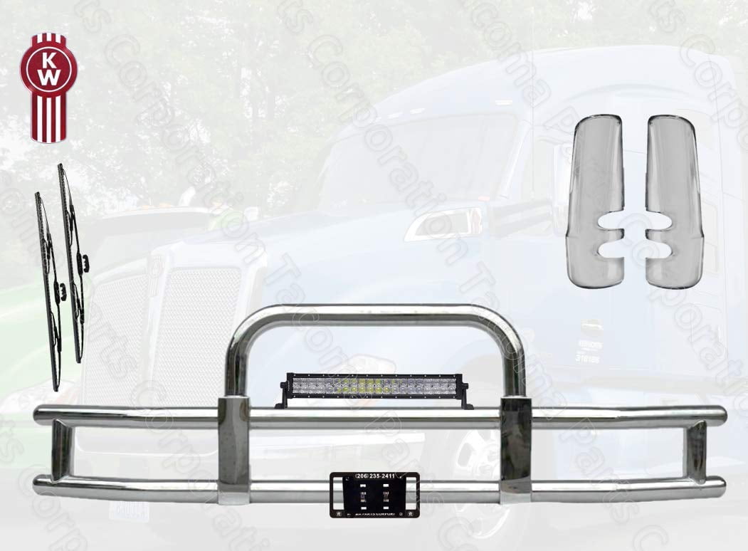 Kenworth T680 Frontal Semi Truck Bumper Guard Deer Grill Guard Moose