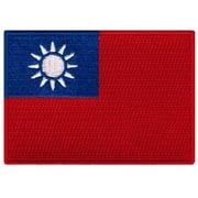 Taiwan Flag Embroidered Iron-on Patch