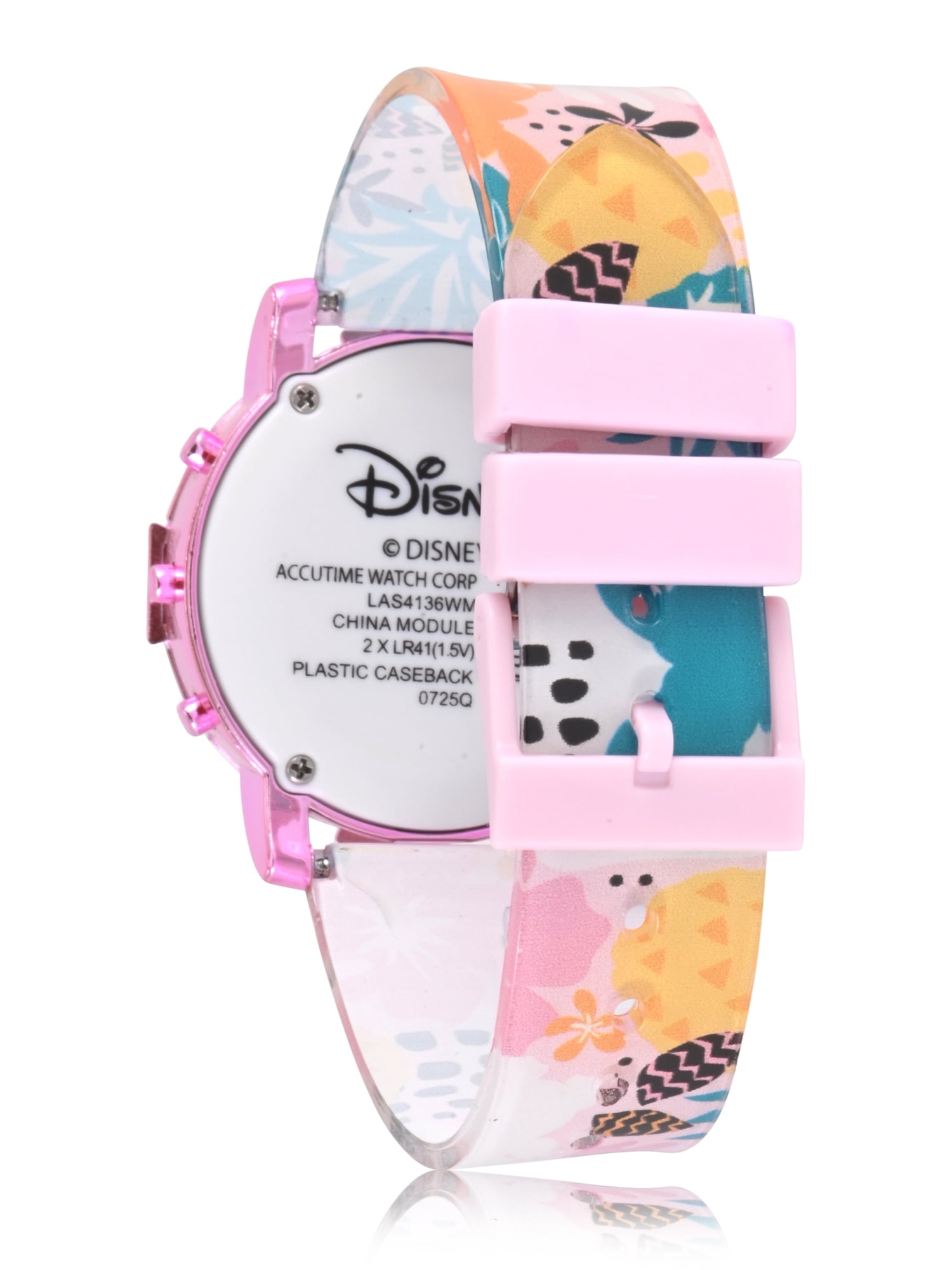 Disney Lilo and Stitch Unisex Child Muli-Color LCD Watch, LAS4136WM