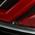 thumbnail image 5 of Spec-D Tuning Jet Black Housing Red LED Bar Tail Lights Compatible with 2010-2012 Ford Fusion, Left + Right Pair Assembly, 5 of 5