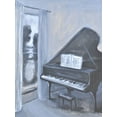thumbnail image 2 of Stevens, Allayn 19x24 Gold Ornate Wood Framed with Double Matting Museum Art Print Titled - Piano Blues IV, 2 of 4