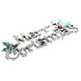 thumbnail image 2 of TOPRenddon Christmas Word Signs Merry Christmas Tree Ornaments Decorative Hanging Signs Glitter Gold Silver Merry Christmas Tree Wreath Decorations Accessories Hanging Ornaments, 2 of 2