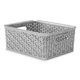 thumbnail image 1 of Whitmor 6597-5656-SLVR Tote de resina pequeño plateado, 1 of 1