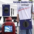 thumbnail image 5 of Dteck Case for iPad Air 13 inch 2025/2024,Heavy Duty Armor Shockproof Kids Case with Rotating Stand & Hand/Shoulder Strap for iPad Air 13-in. M3/M2,Navyblue, 5 of 7