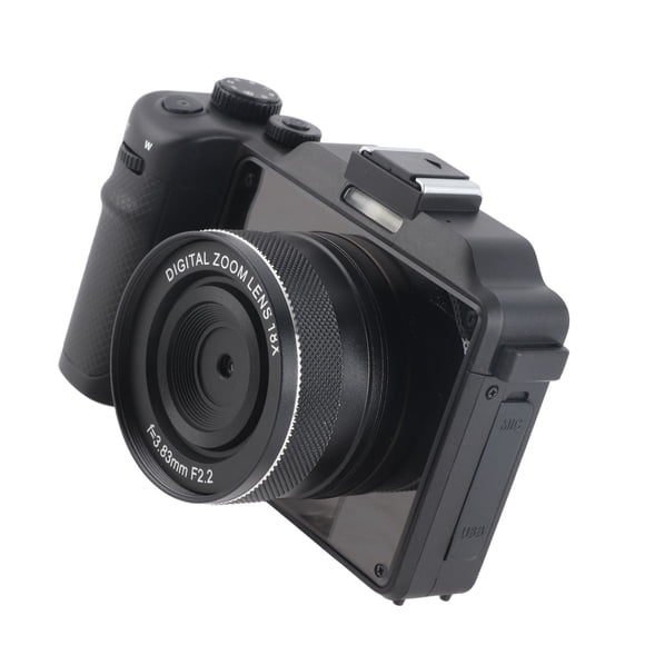 Cámara Digital 4K, Pantalla Delantera Trasera De 3,0 Pulgadas Conexión USB Cámara Vlogging 48 Megapíxeles Enfoque Automático 18X Para Viajar