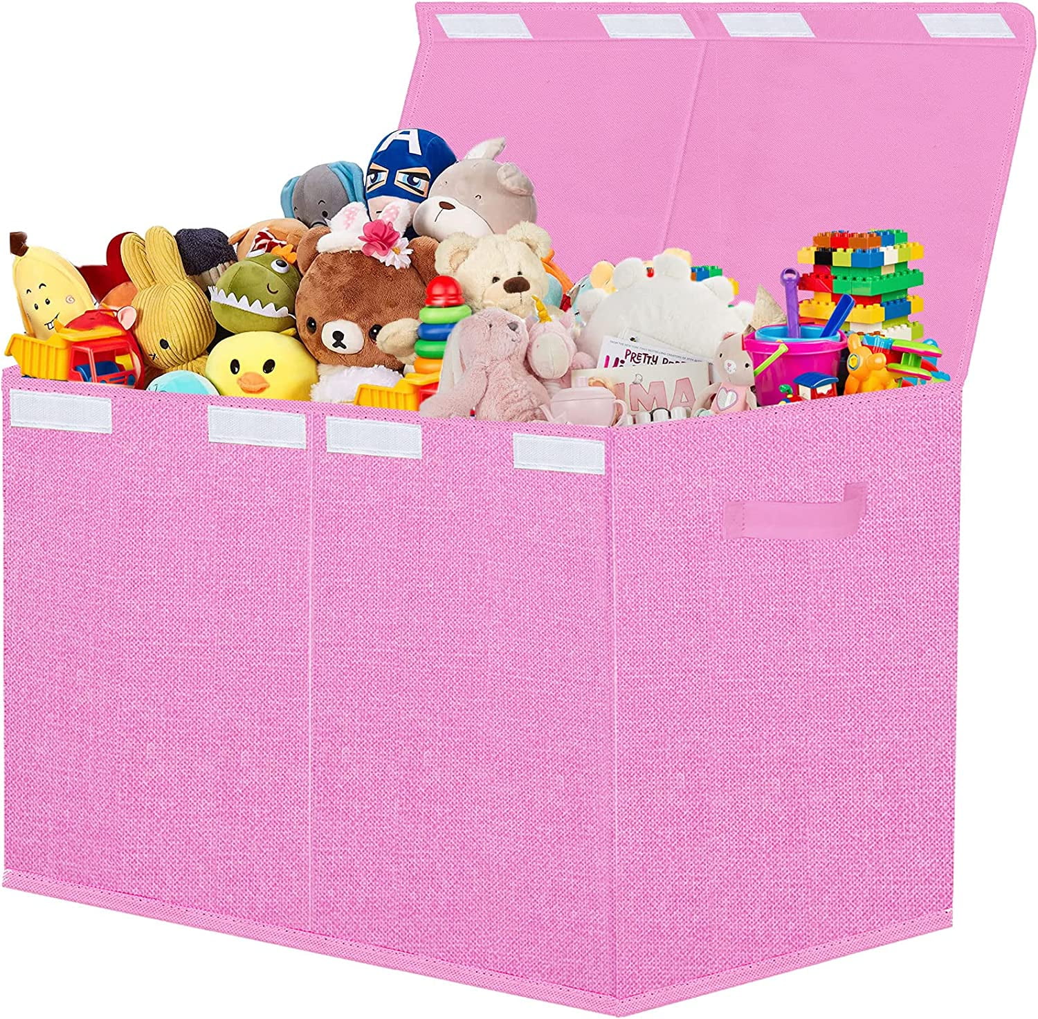 JAYSDAYLY Large Toy Box for Girls Collapsible Toy Chest Organizer Bins