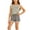 .Gray, variant on Agkizg Kids Girls Clothing Set Sleeveless 2 Piece Outfit Solid Top Plaid Shorts Summer Casual Set