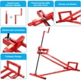 thumbnail image 4 of Lawn Mower Lift Jack, Lifting Platform 882 Lbs Capacity Telescopic Maintenance Jack with Manual Handle and Power Tool Extension Handle, Ride on Lawn Mower for Garden Tractors & Riding Lawn Mower, 4 of 6