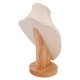 thumbnail image 5 of Soporte de Exposición de Collares de Terciopelo Negro, Protección Efectiva, Elegante Soporte de Busto de Joyería de Madera Con Base Estable, AmpliMentare Utilizado para El, 5 of 7
