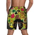 thumbnail image 3 of Kdxio Black Head Woman With Mushroom Hair Print Men'S Swim Trunks With Compression Liner 7 Inch Inseam Quick Dry Swim Shorts, 3 of 7