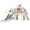 Beige Gray, variant on DKMOCO 9-in-1 Toddler Slide, Climber Slide PlaySet with Basketball Hoop, Ring Toss, Telescope , Indoor Outdoor Playset Playground, Pink