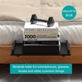 thumbnail image 4 of BambuMate Bamboo Bedside Shelf for Bed with Cable Management & Cup Holder,Attachable Removable Bedside Tray,Tablet Holder Black, 4 of 8