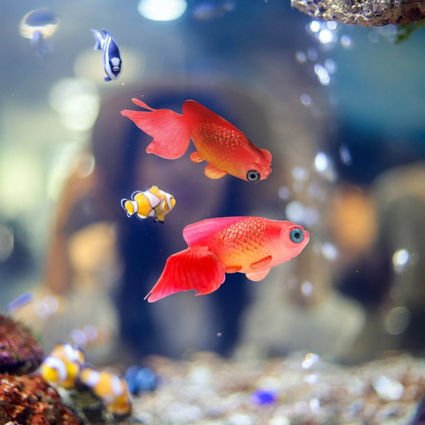 Silicone Artificial Fish Aquarium Decortion High Simulation Lifelike Floating  Fake Betta Fish Tank Ornament 