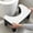Black &White, variant on Eplumivor Bathroom Foldable Poop Adult White, 7 Inch Assistance Step Massage Soles of The Feet Toilet Step Stool, Suitable for Shower, Study, Living Room