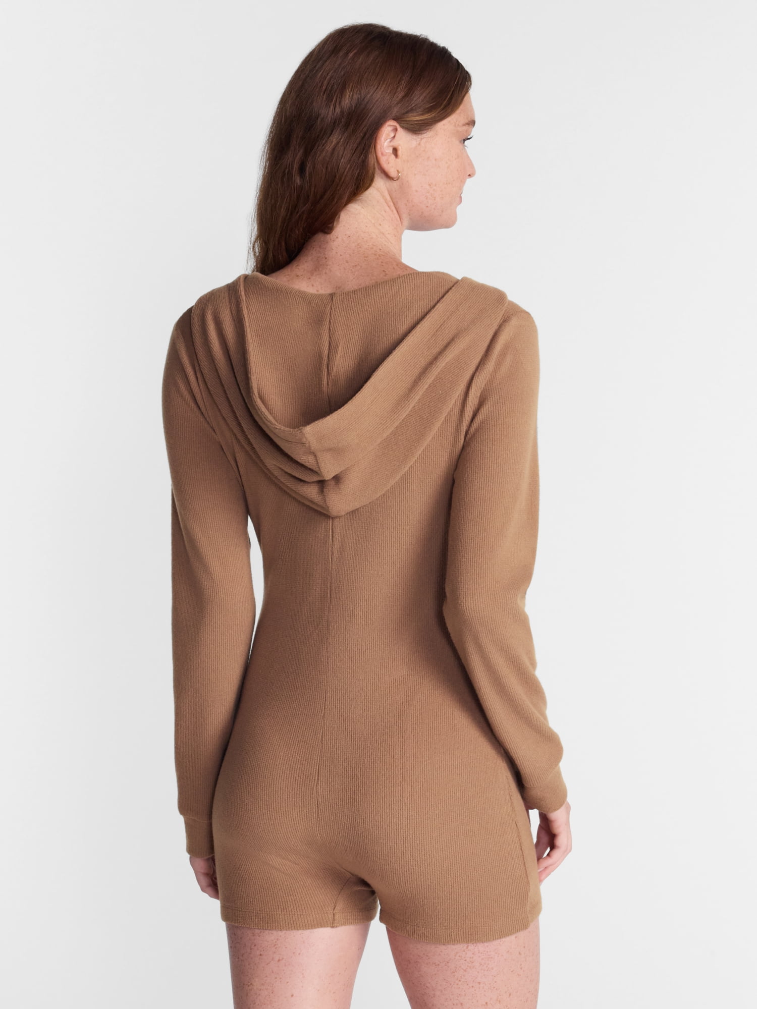 No Boundaries Waffle Knit Romper, Women’s XS-2X