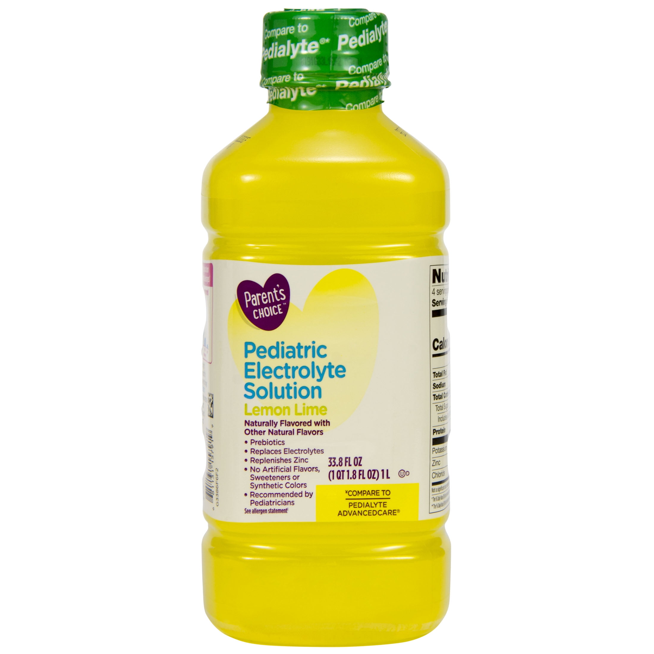 Parent's Choice Pediatric Electrolyte Solution, Lemon Lime, 33.8 fl oz