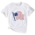thumbnail image 1 of TZEWGL Short Sleeve T-Shirts For Girl Baseball 3D Print Crewneck Clothes For Newborns size 10-12T, 1 of 6
