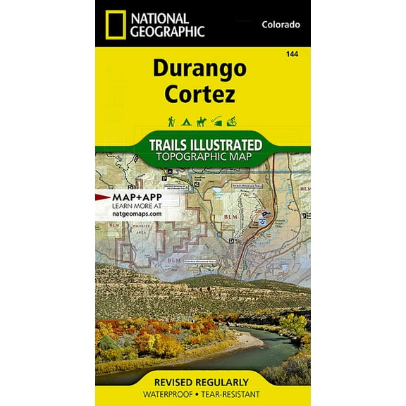 National Geographic Maps: Trails Illustrated: Durango, Cortez - Folded Map