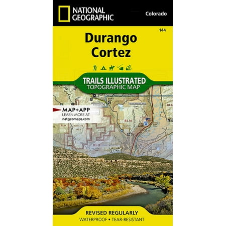 National Geographic Maps: Trails Illustrated: Durango, Cortez - Folded Map
