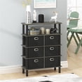 thumbnail image 2 of Pemberly Row Turn-N-Tube Engineered Wood Console Table in French Oak Gray/Black, 2 of 6