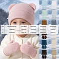 thumbnail image 4 of Leey-World Preemie Hats for Baby Girls Soft Newborn Beanies with Bear Ears Caps for Infant Girls Boys Cute Baby Nursery Hats, 4 of 8