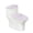 Elephant Pattern, variant on HELLHERO Smiley Pumpkin Pattern Elastic Bottom Universal Soft Polyester Fabric Bathroom Toilet Lid Cover Hotel Easy to Install Washable and Reusable U-Shaped