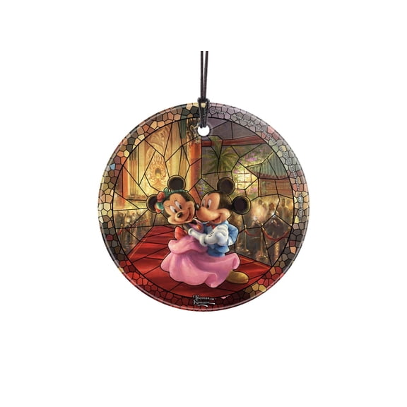 Disney (Mickey and Minnie in Hollywood – Stained Glass) StarFire Prints™ Hanging Glass Print SPCIR797