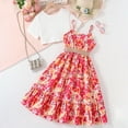 thumbnail image 3 of Sunnyoo Robe Nuisette à Volants à Fleurs pour Grandes Filles avec Chemise à Manches Courtes Tenue Décontractée d'Été, 3 of 8