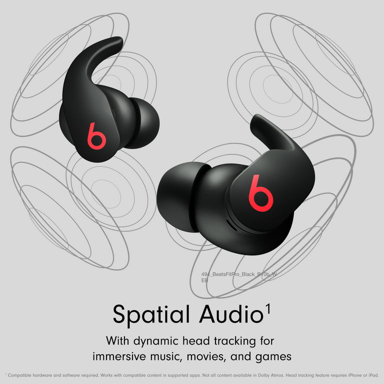 - Noise Compatible Apple Fit Black Cancelling - Beats Android Wireless Pro Beats - Earbuds &
