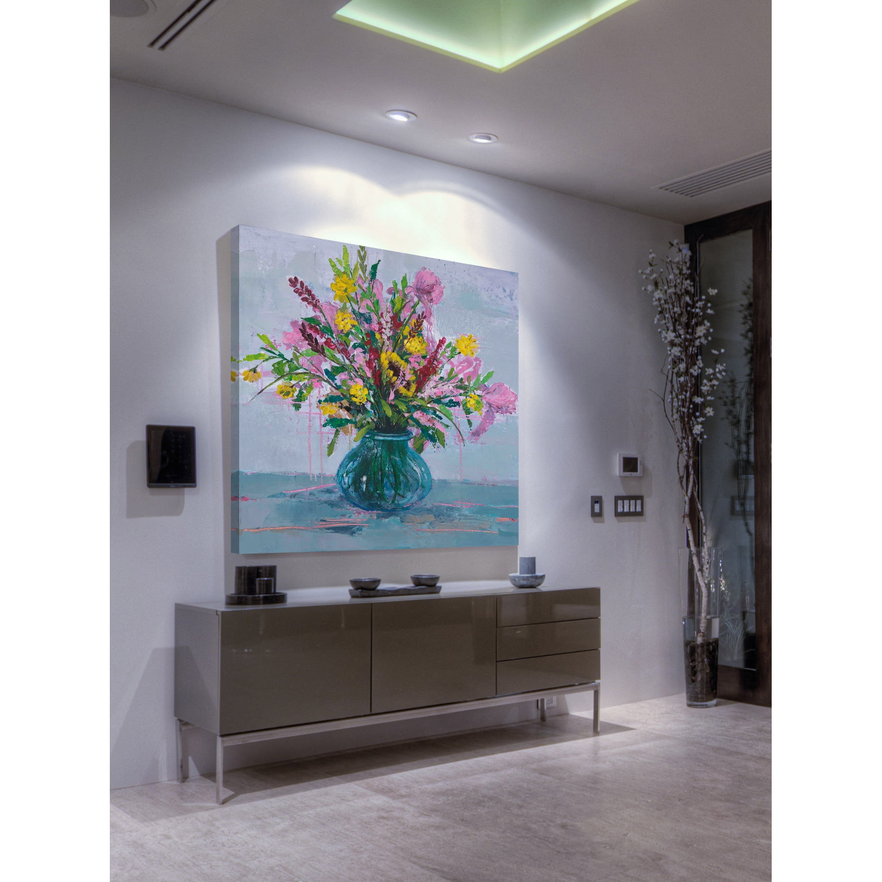 Marmont Hill "Chroma Moments I" by Julie Joy Painting Print on Wrapped Canvas