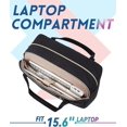 thumbnail image 3 of Travel Duffle Bag 37L Quilted Weekender Overnight Bag for Women with Laptop Compartment, Large Carry On Airport Bag with Wet Pocket & Shoe Bag, 3 of 3